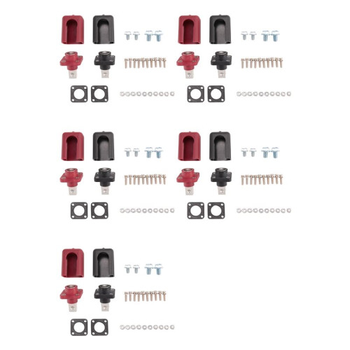 10 Pcs 200A All-Copper Lithium Post High-Current Copper Terminal Battery Connector  Storage Terminal(A)