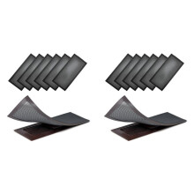 Bodenentlüftungshauben 12er-Pack - 4 X 10 Zoll Magnetischer Entlüftungsregisterfilter - Waschbare Mesh-Abdeckungen für HVAC-Bodengitter