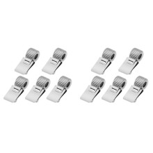 10X Blyertsklämma för Hård Hatt, Universal Justerbar Urklipp Pennhållare Cliphållare Clip Organizer för Bärbar Dator, Silver