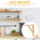Functionele Wandsteun Beige Ruimtebesparend Design 5