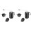 2X Hand-Washed Coffee Cup Hand-Washed Dripping Insulation Coffee Cup Portable Coffee Brewing Set 1