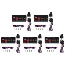 5X 12V Interruttore di Accensione 'Automobile Pulsante di Avvio del Motore 3 Pannello di Commutazione A Levetta