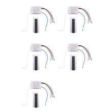 5X Channel with Digital Transmitter 220V /OFF 1 Wireless Relay Receiver Remote Control Light Lamp