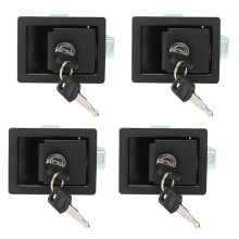 4X Rv Car Paddle Entry Door Lock  Handle Knob -Trailer Pull Type Panel Door Lock