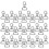 (Silver) 35pieces/pack Keychain For Diy Craft Hardware Jewelry Making Button Snap 1