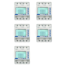 5X 3-Fase 380V 100A Tuya WiFi Slimme Bidirectionele KWh-Meter over Onderspanningsbeveiliging Relaisschakelaar Stroomlimiet