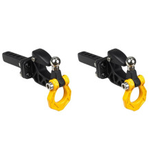 2X Metal Rear Bumper Tow Trailer Hook Drop Hitch Receiver for 1/8 1/10 RC Crawler Car Axial SCX10 TRX4 D90 B