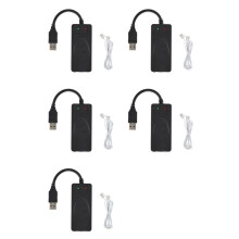 5X Fax Modem, USB2.0 56K External Modem Driver,Plug and USB Modem,Standard and Expanded At Instruction(Dual Port)