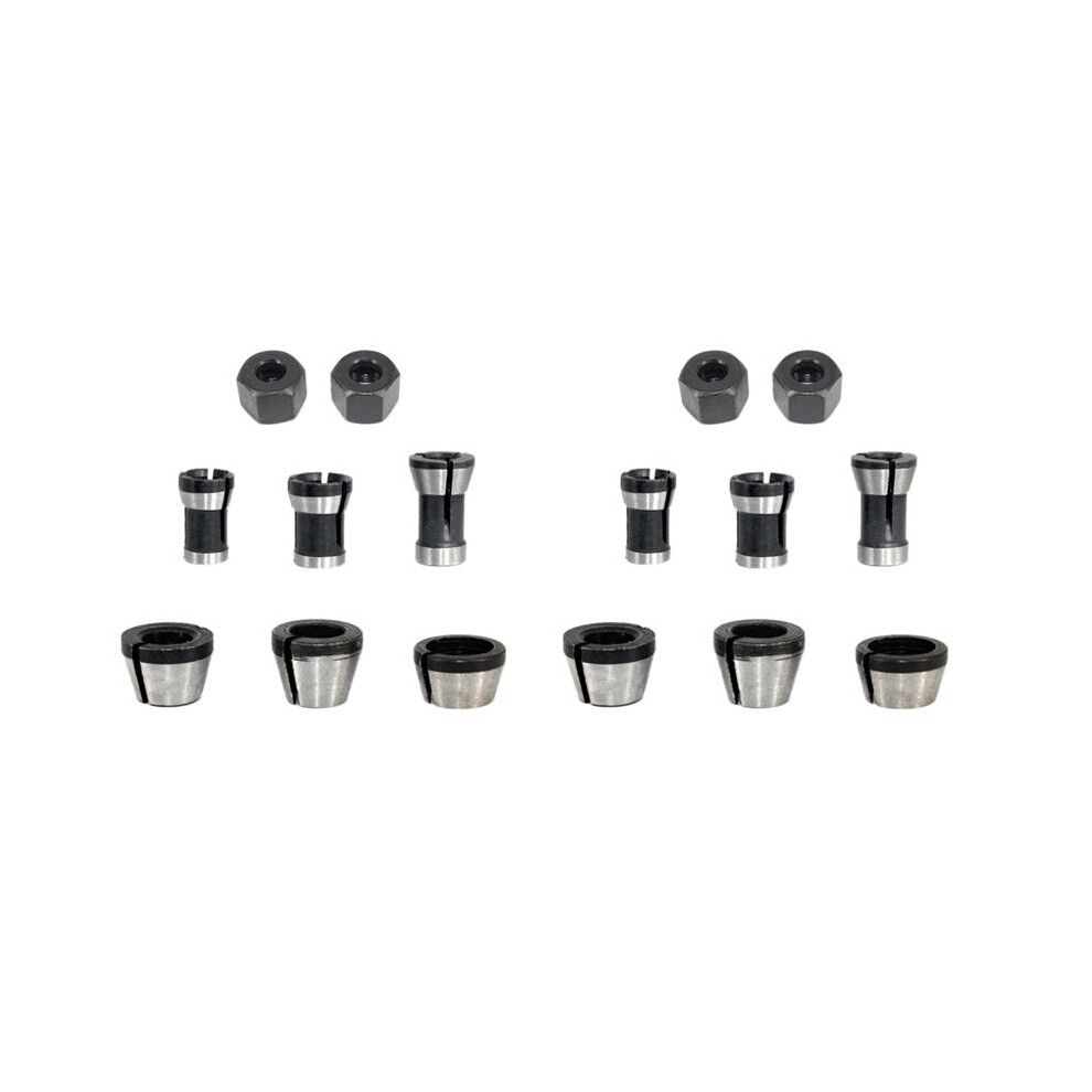 16Pcs Router Collet Set Chuck Heads Adapter For Drills Engraving Trimming Carving Machine Electric Router Milling Cutter 6031453874256