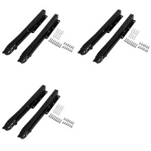 6 Pièces 12 Pouces Étagères Pliantes Supports de Support de Rayonnage en Métal Robuste Support Mural Flottant Étagère Support