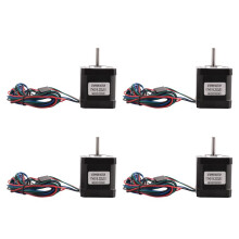 4X Nema 17 Stepper Motor 48mm Nema17 Motor 42Bygh 2A 4-Lead (17Hs19-2004S1) Motor 1M Cable for 3D Printer Cnc Motor