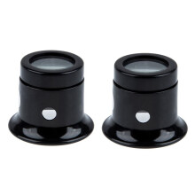 2pcs Watch Eyes Loupe 10X Jeweller Optical Glass Magnifier Magnifying Len Tool