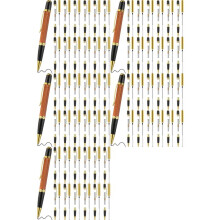 Set van 60 Houten Pennen, Draaibare Balpenset met Vervangende Koperen Draaischijf, Doe-Het-Zelf Klaslokaalbenodigdheden C