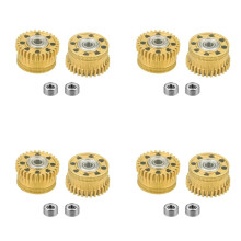 4X Ingranaggio Estrusore Gold, Kit di Ingranaggi Aggiornamento Xirbbo per Estrusore , Ingranaggio Estrusore con Trasmissione del Filamento