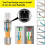 4 Pcs for RJ45 CAT7 Connectors Tool Free Shielded Toolless Modular Network Plug for Installation Cable 1