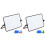 2X Tableau Blanc Effaçable à Sec avec Support, Tableau Blanc Effaçable avec Support, Tableau de Présentation Scolaire, Bureau Stable, Format A4 1