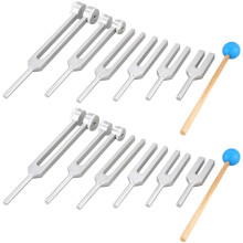 12Pcs/Set Aluminum 128Hz-4096Hz Tuning Fork Kit Healing Sound Vibration