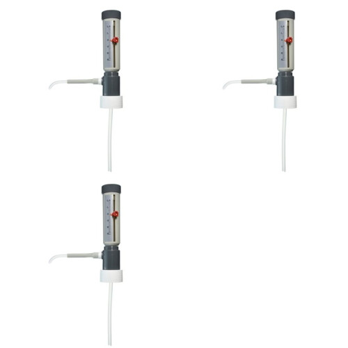 3X Lab  Dispenser Economic 5-25 Ml Adjustable Liquid Adder Semi-Automatic Liquid Dispenser with GL45 Adapter