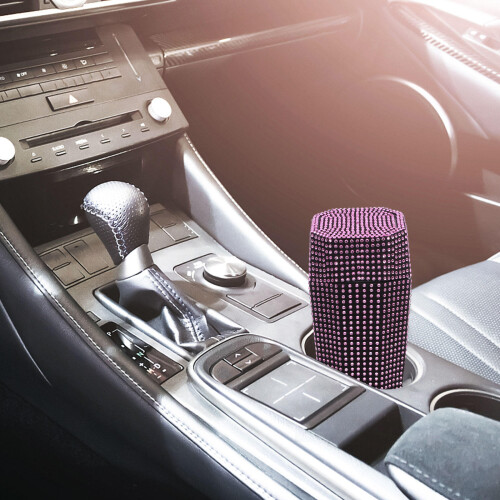 Compacte Auto Prullenbak Met Bling En Multifunctioneel Design 2