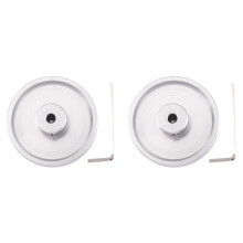 2X Diameter 60mmx6mm Industrial Aluminum Alloy Measuring Encoder Meter Wheel for Encoder Accessories Encoder Wheel