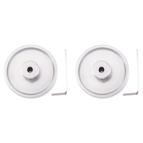 2X Diameter 60mmx6mm Industrial Aluminum Alloy Measuring Encoder Meter Wheel for Encoder Accessories Encoder Wheel