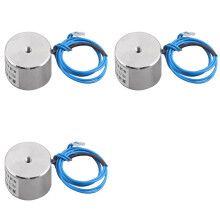 3X LS-P25/20 DC12V 5Kg Electric Lifting Magnet Electromagnet Solenoid 10.8mm