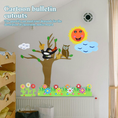 1Set Creatieve DIY Bulletin Board Cutouts Voor School En Kleuterschool 2