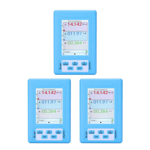 3X BR-9A Handheld Portable Electromagnetic Radiation Detector High Precision Electromagnetic Radiation Tester