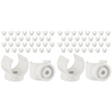 PEX Clips Pipe Clamp, 200Pcs 1/2 Inch Pipe Clamp for PVC Water Pipes and Tubing Hoses, Plastic U-Shaped Pipe Clamp Tools