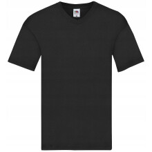 SORT Herre T-shirt Luftig Bomuld Fruit Of The Loom, L