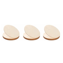 30PCS Natural Wood Pieces Slice Round Unfinished Wooden Discs for Crafts Centerpieces DIY Christmas Ornaments 4inch
