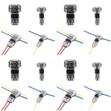 T Tap-Draadconnectoren voor 14-18 AWG-Draden, Geen Draadstrippen, 3-Weg Draadconnectoren-Combo, Draadverbindingsconnectoren, Verpakking van 48 Stuks