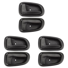 6x Auto All'Interno Maniglia Interna Della Porta Nero Sinistra/Lato Destro Anteriore Posteriore per GEO PRIZM 1993 1994 1995 1996 1997