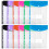 60Pack Plastic Envelopes, Binder Pockets for 3/4/11 Ring Binder,Expandable Document Organizer with Snap Button and Label 6