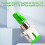 Fritzbox SC/APC Buchse auf LC/APC Stecker Singlemode, Glasfaser-Kopplungsdämpfung Unter 0,2 DB, Schnell (4er-Pack) 5