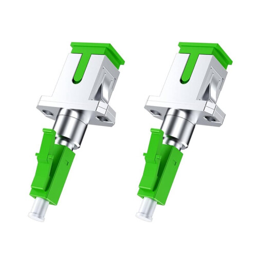 Fritzbox SC/APC Buchse auf LC/APC Stecker Singlemode, Glasfaser-Kopplungsdämpfung Unter 0,2 DB, Schnell (4er-Pack) 1