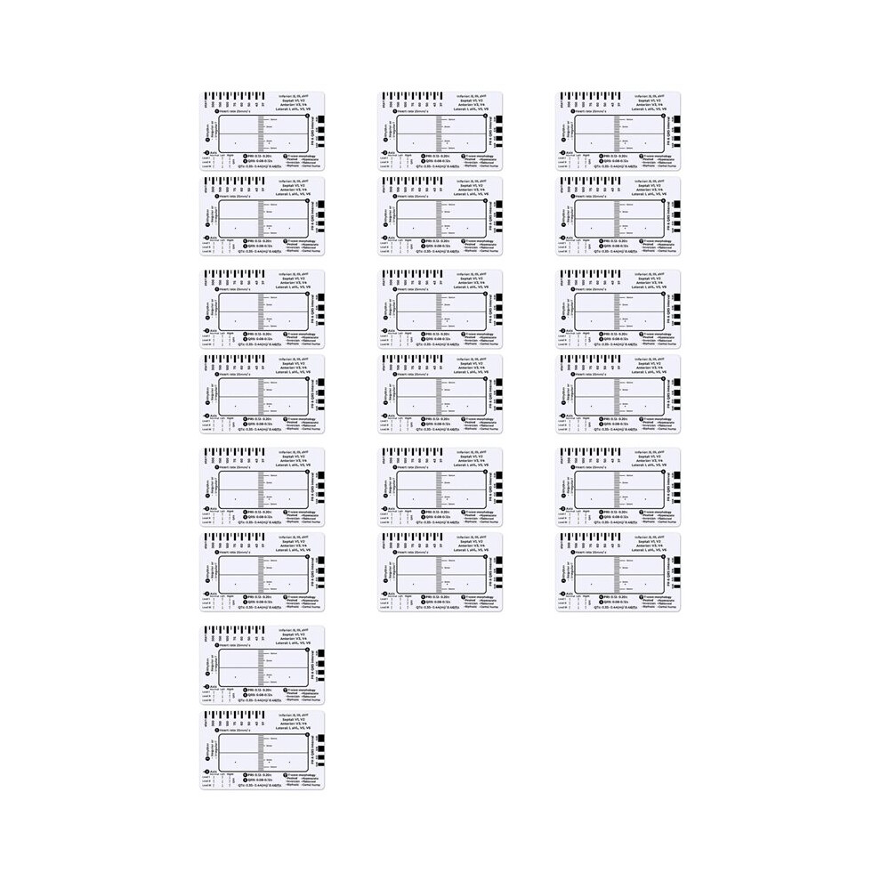20pcs ECG 7 Step Ruler,ECG 7 Step Ruler for ECG/EKG Interpretation,ECG ...