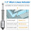4X  Atuador Linear Elétrico - Curso de 1,2 Polegadas, 64N / 14,4 Libras, Velocidade de 0,6 Polegadas / S  Atuador de Movimento à Prova D'água 8