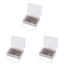 750 Pieces Sewing Pins Glass Pins Straight Quilting Pins for Dressmaker Jewelry Decoration