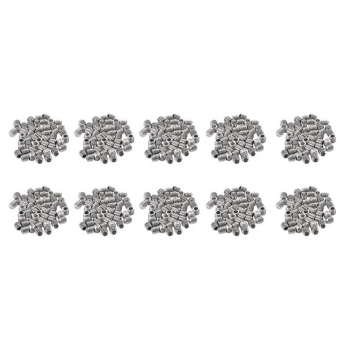 500pcs M3x3mm Stainless Steel Hex Socket Set Cap Point Grub Screws Silver