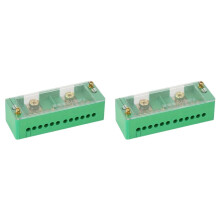2X Fj6 Single-Phase Wire Junction Box 12 Export, Brass Terminal Block, for Home Distribution, to Support 200A, 220V