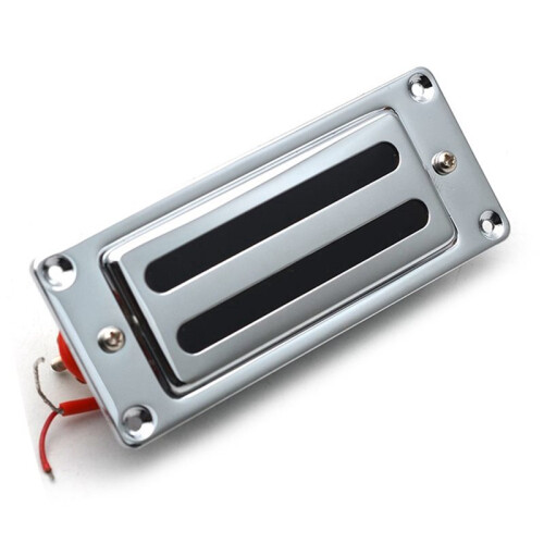 2X 2  68X29MM  Elgitarr Humbucker Pickup med Metallram för LP Gitarr Krom, Hals 1