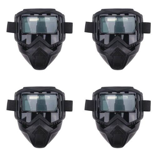 4X Auto Darkening Welding Glasses Adjustable Band Detachable  Mask Impact Split Type Face Protector