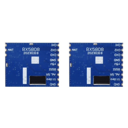 2X RX5808 5.8G FPV Wireless Audio Video Receiver Module for Boscam Frequency Phase Lock Analog AV Signal Output Board