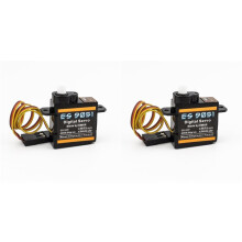 2X ES9051 Plastics Digital Servo 4.3g Waterproof Servo with Gears Uesd for RC Car Helicopter Boat Airplane Accessorie