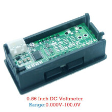 4X 0,56 Pouce Numerique A Led Affichage 4 Bits 0- 100V Voltmetre Panneau Volt Tension Testeur de Metre