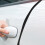 5 Autodeur Drempelbeschermer Elastische Strip Zwart 3