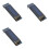 3X Weergavemodule 0,91 Inch SSD1306 OLED-Weergavemodule OLED-Schermdriver  3,3 V, Wit Lettertype 1