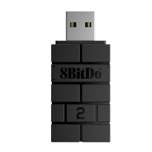 2X 8BitDo Adaptador Inalámbrico USB con 2 Receptores para NS para 1, 2, PS1 Windows para PS4, para PS5, para Series X/S,