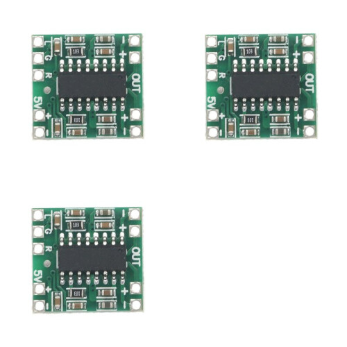 3X PAM8403 Digital Amplifier Board 2x3W Class D Efficiency 2.5V to 5V Power Range for DIY Audio Projects